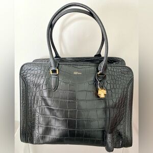 Alexander McQueen Skull Padlock Black Bag